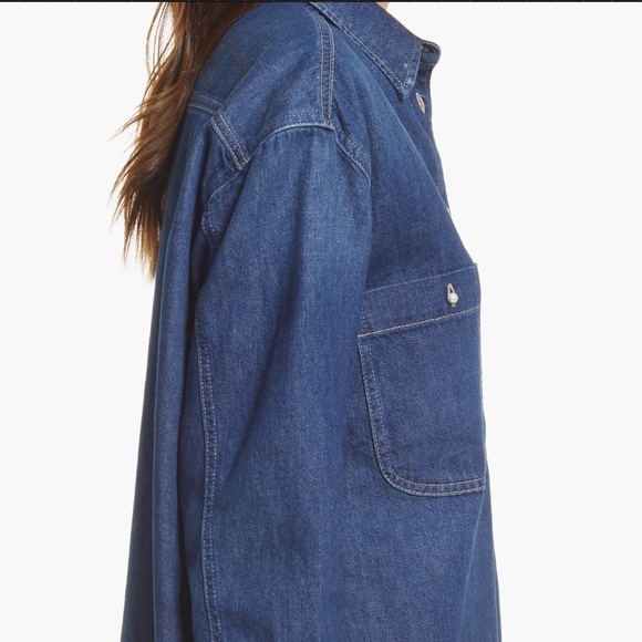 Closed x Leandra Medine Cohen Denim Button up shirt NWT - Picture 9 of 9